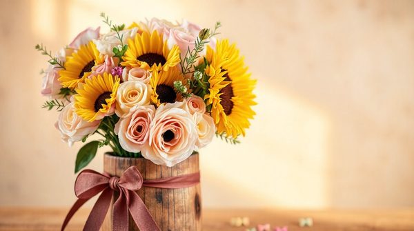 Idées de cadeaux fleuris pour la fête des pères sur l'agitateur floral